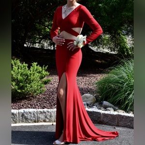 Sherri Hill Red Prom Dress